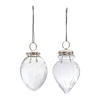 Etched Glass Teardrop Ornament (Set Of 6) 3.5"H, 4.25"H Image 1