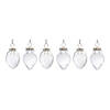 Etched Glass Teardrop Ornament (Set Of 6) 3.5"H, 4.25"H Image 2