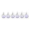 Etched Irredescent Ball Ornament (Set Of 6) 3"D Glass Image 2