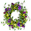 Eucalyptus and Hydrangea Floral Berry Spring Wreath 23" Image 1