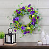 Eucalyptus and Hydrangea Floral Berry Spring Wreath 23" Image 1