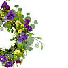 Eucalyptus and Hydrangea Floral Berry Spring Wreath 23" Image 2