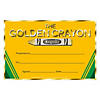 Eureka Crayola Gold Crayon Recognition Award, 36 Per Pack, 6 Packs Image 1