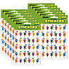 Eureka Pencil Smiley Faces Theme Stickers, 120 Per Pack, 12 Packs Image 1