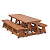 EverPlay&amp;#8482; Large Outdoor Table and Bench Set Image 1