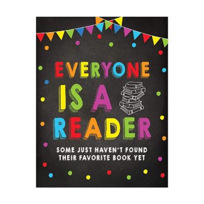Everyone Is a Reader Quote 8.5x11in Image 1