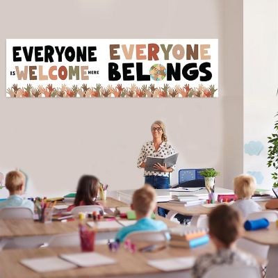 Everyone Is Welcome Banner 2PC - 13 x 48 Inch Image 1