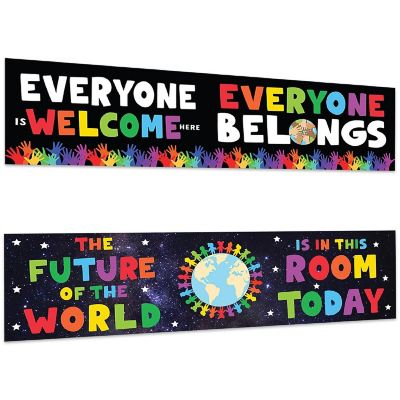 Everyone Is Welcome Banner 2PC 13x48 Image 1