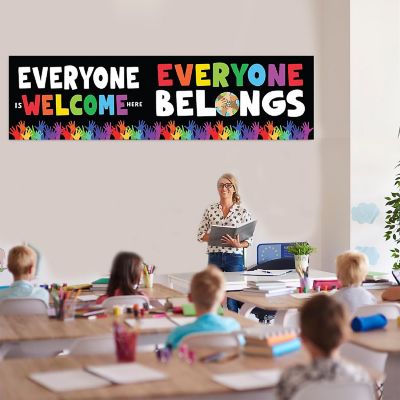 Everyone Is Welcome Banner 2PC 13x48 Image 1