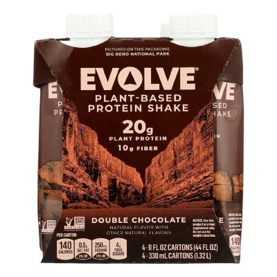 Evolve Classic Chocolate Protein Shakes  - Case of 3 - 4/11 OZ Image 1