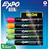EXPO Neon Dry Erase Markers, Assorted Colors, Bullet Tip, 5 Count Image 1
