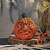 Expressive Pumpkin Frown Resin Fall Decoration Image 1
