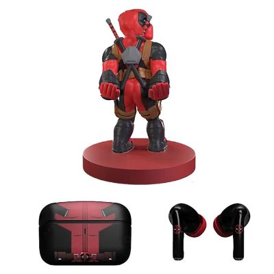 Exquisite Gaming Buds Pro &amp; Holdems Bundle Deadpool Bluetooth Earbuds Marvel Set Image 1