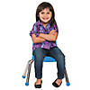 Factory Direct Partners 10 in Stack Chair with Ball Glides, 6-Pack - Blue Image 1