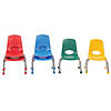 Factory Direct Partners 10 in Stack Chair with Ball Glides, 6-Piece Image 1