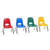 Factory Direct Partners 10 In Stack Chair With Swivel Glides, 4-Pack - Assorted Image 1