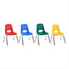 Factory Direct Partners 12 In Stack Chair With Swivel Glides, 4-Pack - Assorted Image 1
