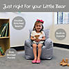Factory Direct Partners Cali Little Bear Bean Bag Chair - Gray Image 3