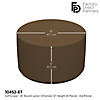 Factory Direct Partners Softscape 12 In Round Ottoman. 4-Pack - Earthtone Image 4