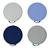 Factory Direct Partners SoftScape 15 in Round Floor Cushions, 4-Piece - Navy/Powder Blue Image 4