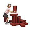 Factory Direct Partners SoftScape Brick Blocks Set, 18-Pack - Burgundy Image 1