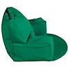 Factory Direct Partners SoftScape Relax N Read Bean Bag Chair- Green Image 3