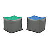 Factory Direct Partners SoftScape Square Bean Bag Chair Pouf 14in Height, 2-Piece - Contemporary Image 1