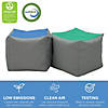 Factory Direct Partners SoftScape Square Bean Bag Chair Pouf 14in Height, 2-Piece - Contemporary Image 3