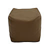 Factory Direct Partners SoftScape Square Bean Bag Pouf Chair- Chocolate Image 2
