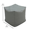 Factory Direct Partners SoftScape Square Bean Bag Pouf Chair- Chocolate Image 3
