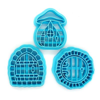 Fairy Door Clay Cutter Set with 3 Different Shapes Image 1