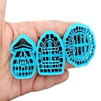 Fairy Door Clay Cutter Set with 3 Different Shapes Image 1