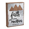 Faith Can Move Mountains Wall Sign Image 1