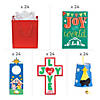Faith Christmas Crafts With Bags for 24 Image 1