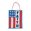 Faith Flag Sign Craft Kit - Makes 12 Image 1