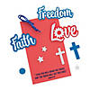 Faith Love Freedom Sign Craft Kit - Makes 12 Image 1