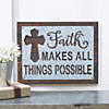 Faith Makes All Things Possible Wall Sign Image 1
