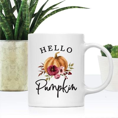 Fall 11oz. Ceramic Mug, Hello Pumpkin Image 3