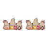 Fall Birds With Acorn Hats (Set Of 2) 7"L X 3.75"H Resin Image 2
