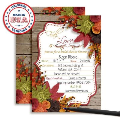 Fall in Love Invitations 40pc. by AmandaCreation Image 1