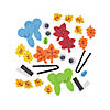 Fall Leaf Butterfly Magnet Craft Kit - Makes 12 Image 1