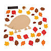 Fall Leafy Hedgehog Magnet Craft Kit - Makes 12 Image 1