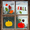 Fall Leaves and Pumpkins Thanksgiving Gel Window Clings Image 1