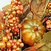 Fall Leaves  Pumpkins and Berries Artificial Thanksgiving Wreath - 19-Inch  Unlit Image 2