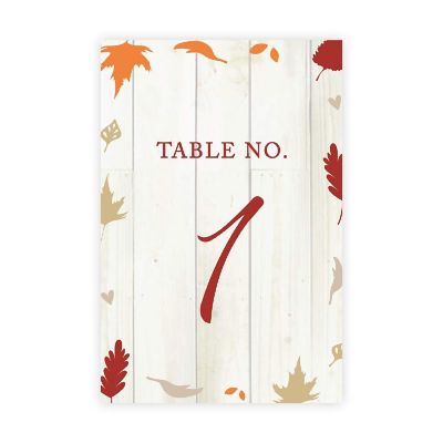 Fall Leaves Table Numbers 1 20 Image 1