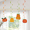 Fall Pumpkins Hanging Swirls - 12 Pc. Image 2