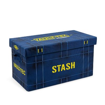 Fallout 76 Vault-Tec Fabric Storage Bin  24 x 12 Inches Image 1