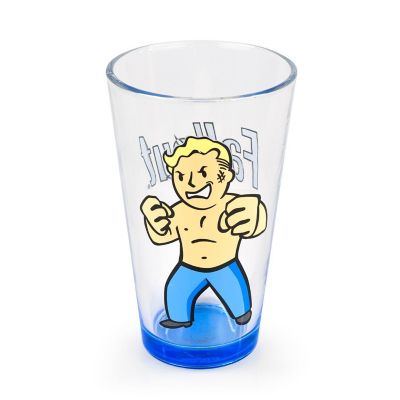 Fallout Collectibles  Fallout Vault Boy Pint Glass  16 Ounces  Xbox One Gift Image 2