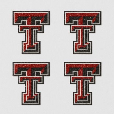 Fan-A-Peel - 1.25" - Black - Glitter Temporary Tattoos for Easy Application - Texas Tech! Image 2
