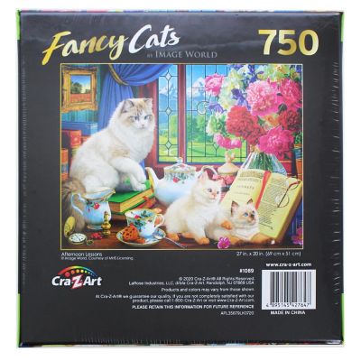 Fancy Cats Afternoon Lessons 750 Piece Jigsaw Puzzle Image 1